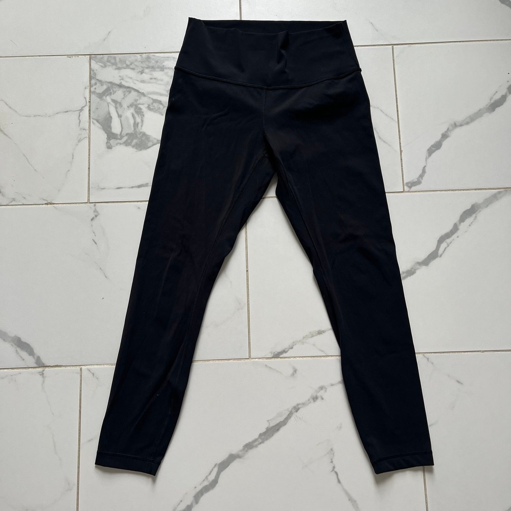 Lululemon wunder under black 25' leggings sz 8
